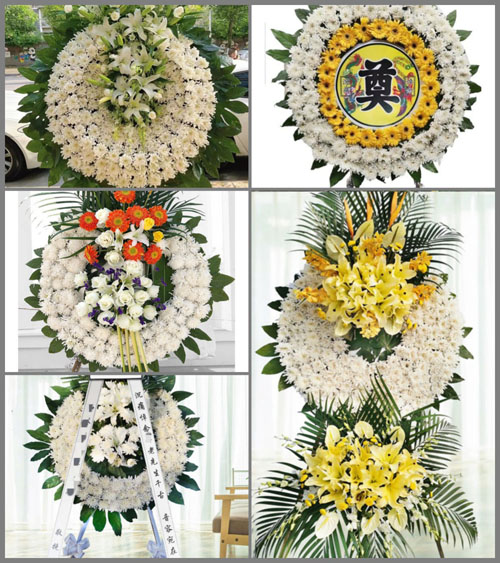 安徽池州市石台县七都镇新棚村花圈速递